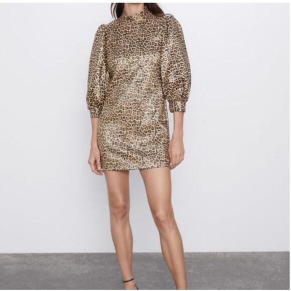 Zara Metallic dress size small - Picture 1 of 1